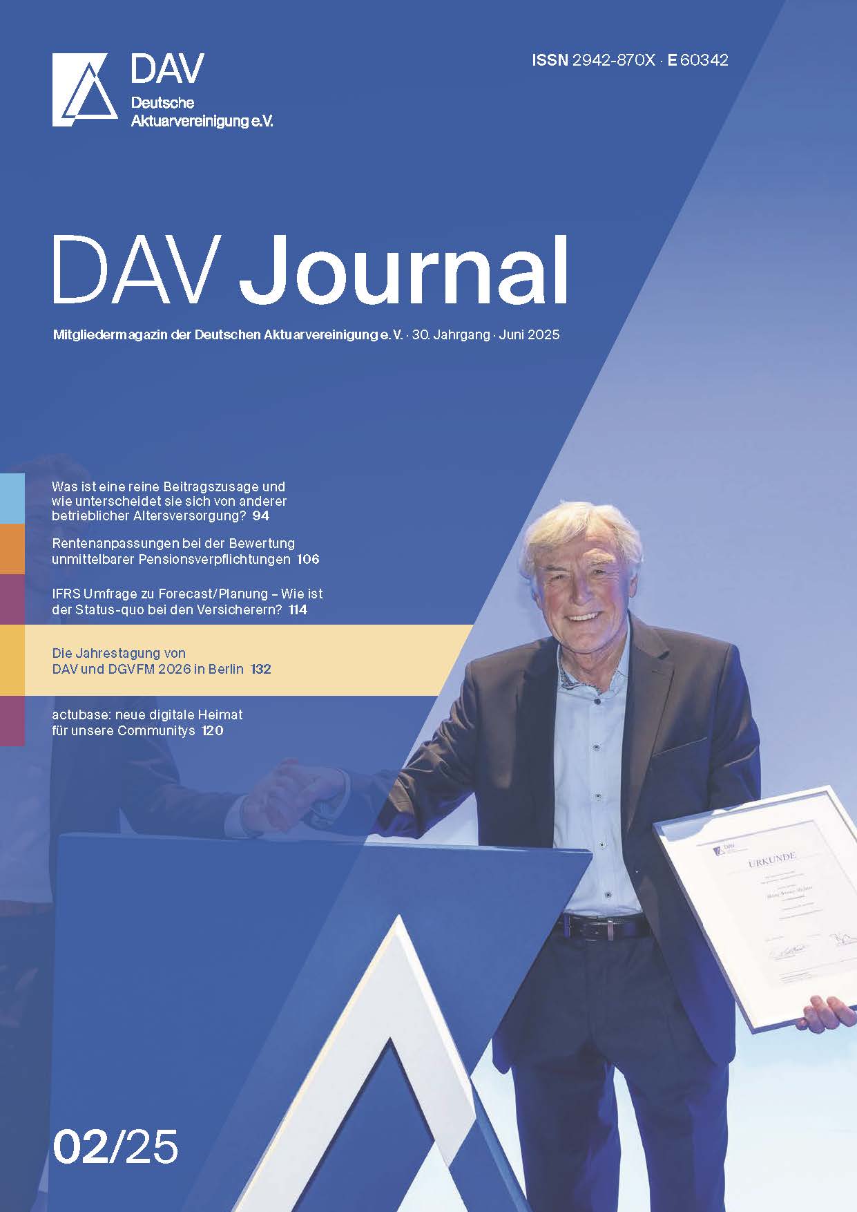Titelbild DAV Journal 02/26