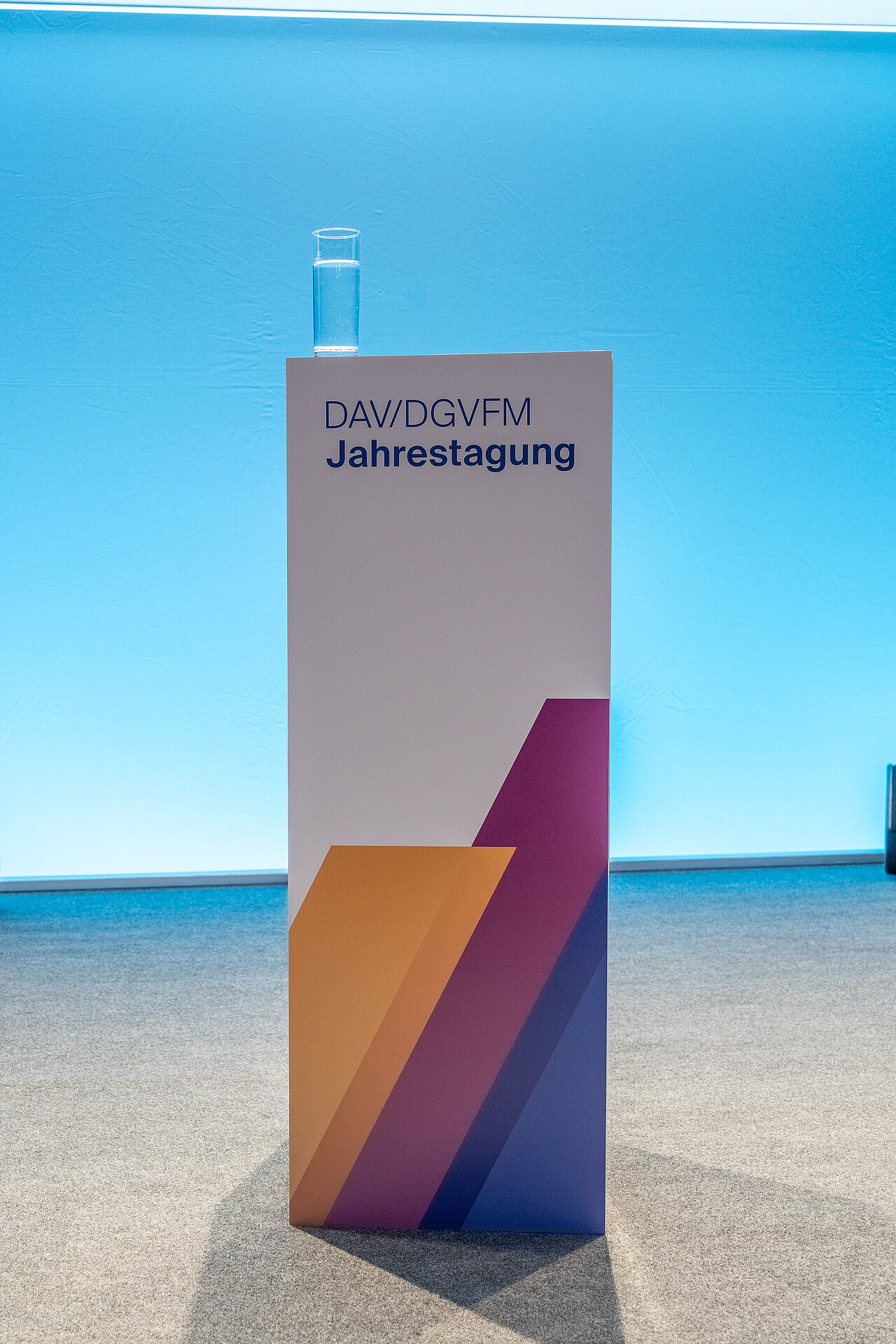 Eine Stele bei der Jahrestagung 2024 von DAV/DGVFM