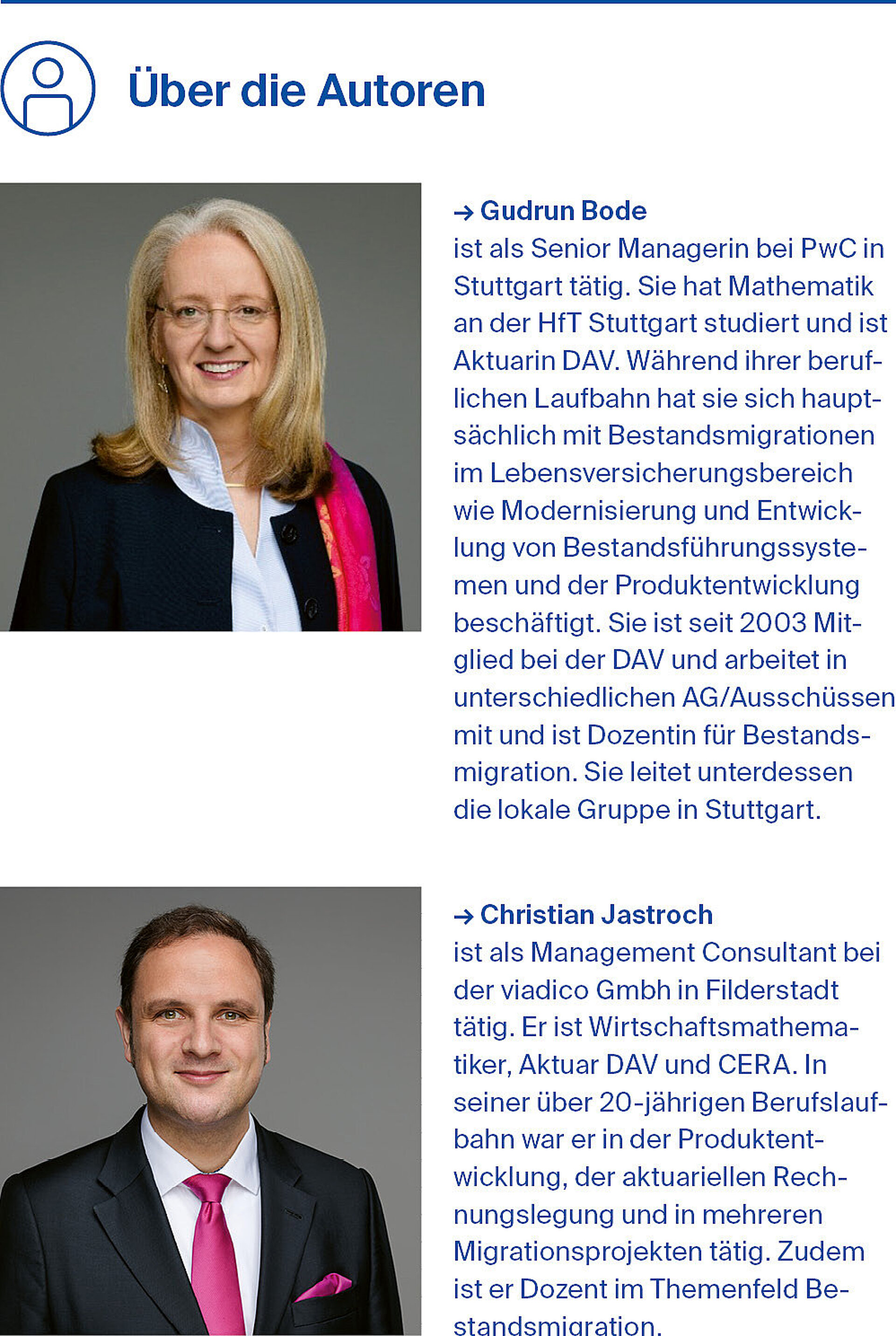 Autorenortraits Gudrun Bode und Christian Jastroch